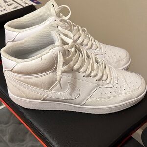 Nike Classic White Mid-Top Sneakers